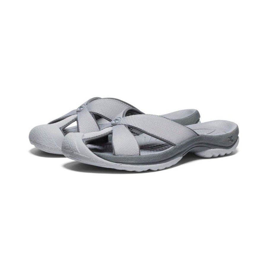 KEEN Slip-Ons | Women'S Bali Slide Sandal | Alloy/Steel Grey