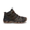 KEEN Boots | Men'S Headout Waterproof Hiking Boot | Black Olive/Fossil Orange