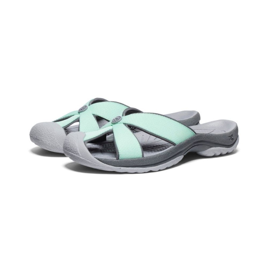 KEEN Slip-Ons | Women'S Bali Slide Sandal | Lichen/Steel Grey