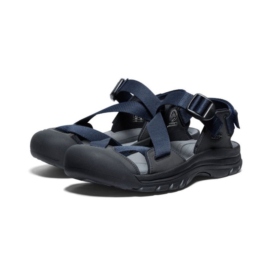 KEEN Sandals | Men'S Zerraport Ii Sandal | Sky Captain/Black