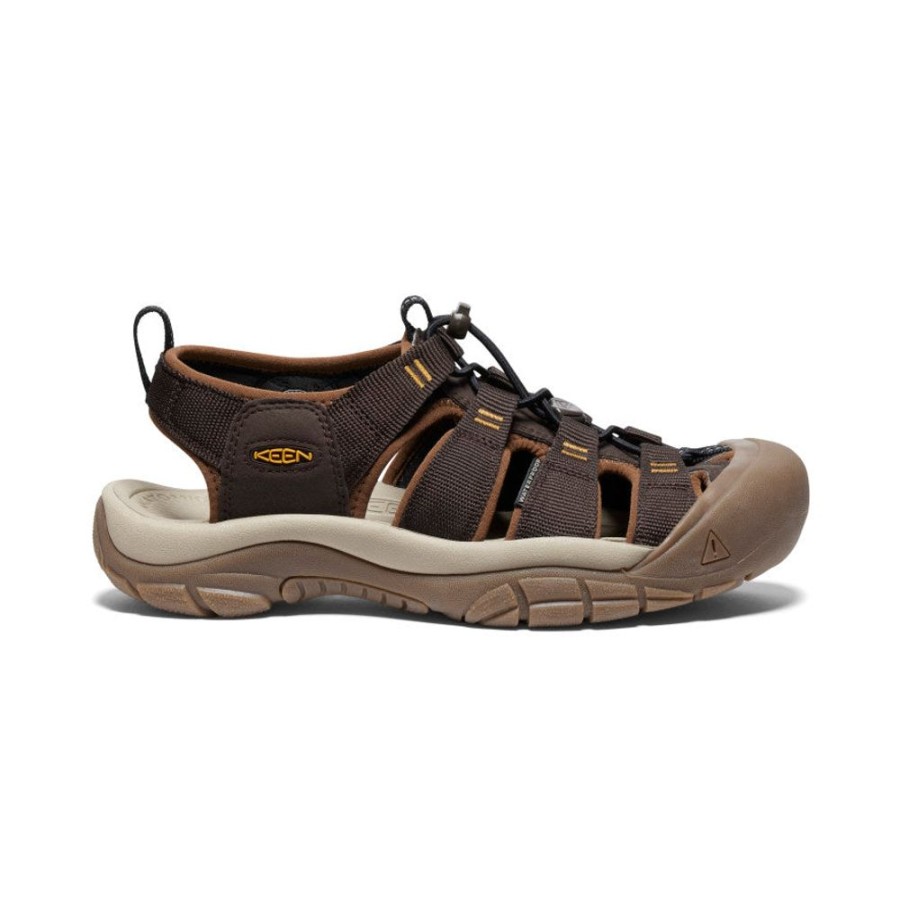 KEEN Sandals | Men'S Newport H2 | Java/Golden Yellow