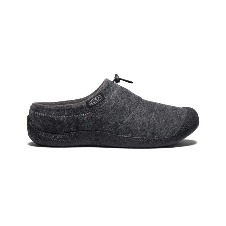 KEEN Slip-Ons | Men'S Howser Iii Slide | Charcoal Grey Felt/Black