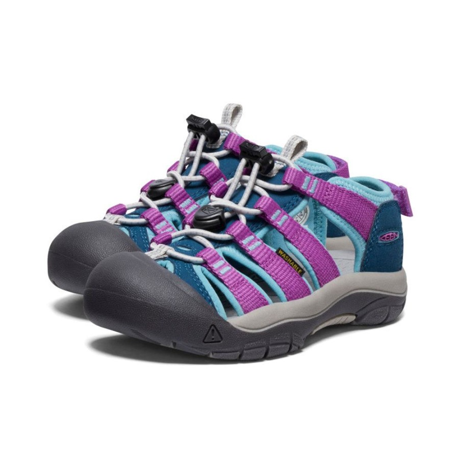 KEEN Sandals | Little Kids' Newport Boundless Sandal | Legion Blue/Willowherb