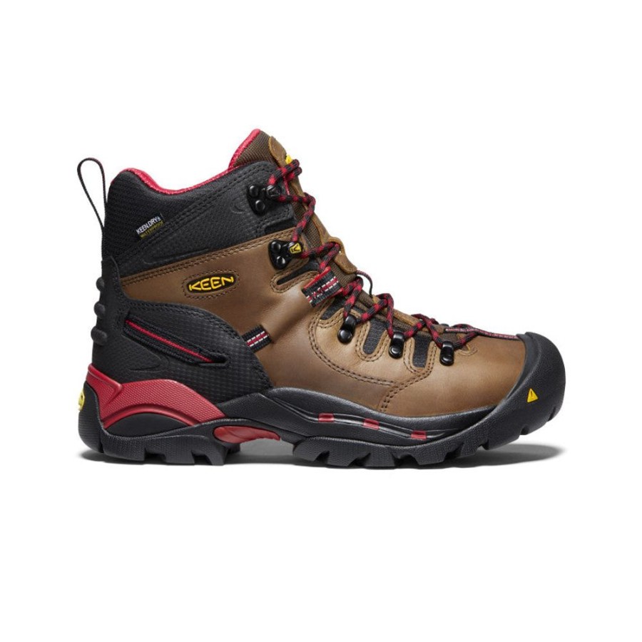 KEEN Work Boots & Shoes | Men'S Pittsburgh 6" Waterproof Boot (Steel Toe) | Bison