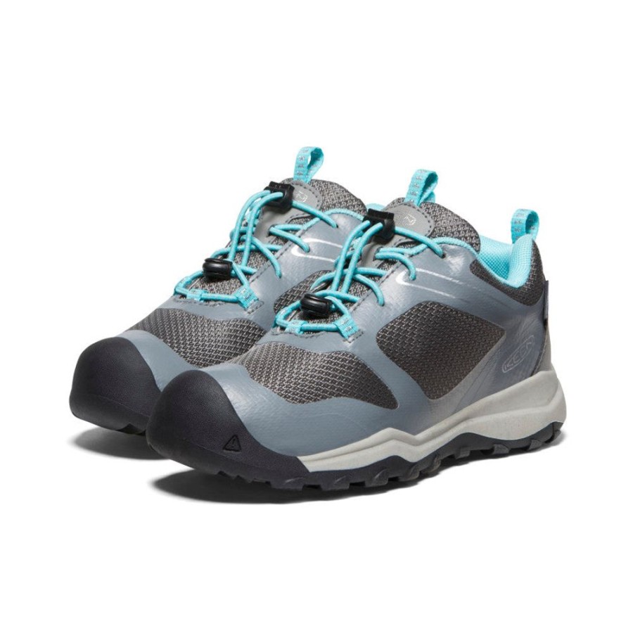 KEEN Shoes | Big Kids' Wanduro Waterproof Shoe | Steel Grey/Ipanema