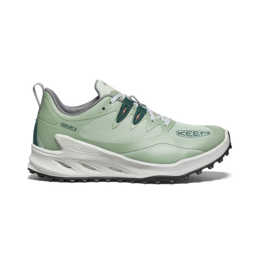 KEEN Shoes | Women'S Zionic Waterproof Hiking Shoe | Desert Sage/Ember Glow