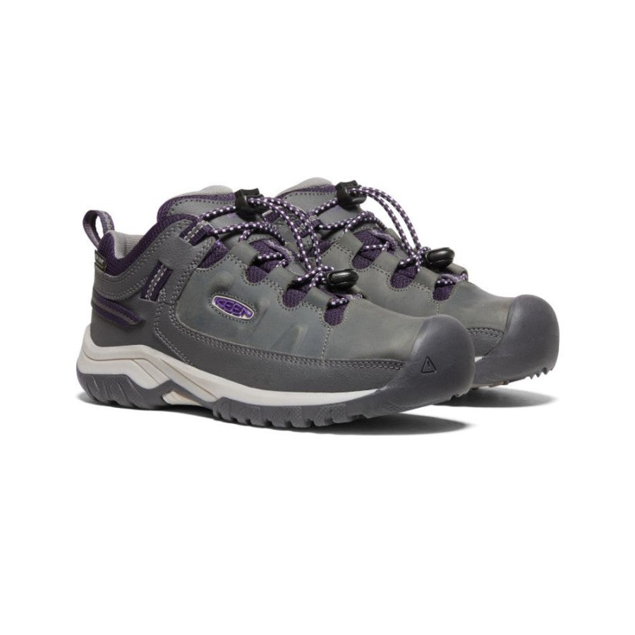 KEEN Shoes | Big Kids' Targhee Waterproof Shoe | Magnet/Tillandsia Purple