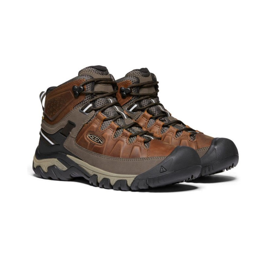 KEEN Boots | Men'S Targhee Iii Waterproof Mid | Chestnut/Mulch