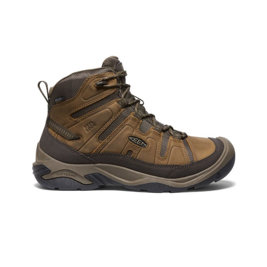 KEEN Boots | Men'S Circadia Waterproof Boot | Bison/Brindle