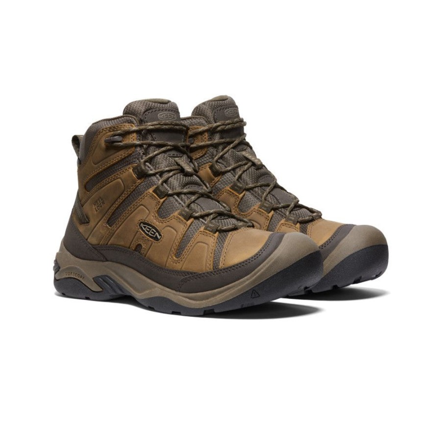 KEEN Boots | Men'S Circadia Waterproof Boot | Bison/Brindle