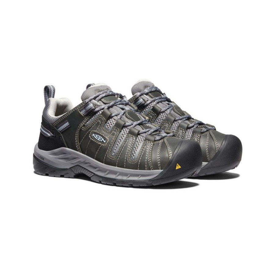 KEEN Work Boots & Shoes | Women'S Flint Ii (Soft Toe) | Steel Grey/Paloma