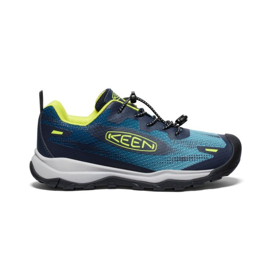 KEEN Shoes | Big Kids' Wanduro Speed Hiking Shoe | Legion Blue/Evening Primrose