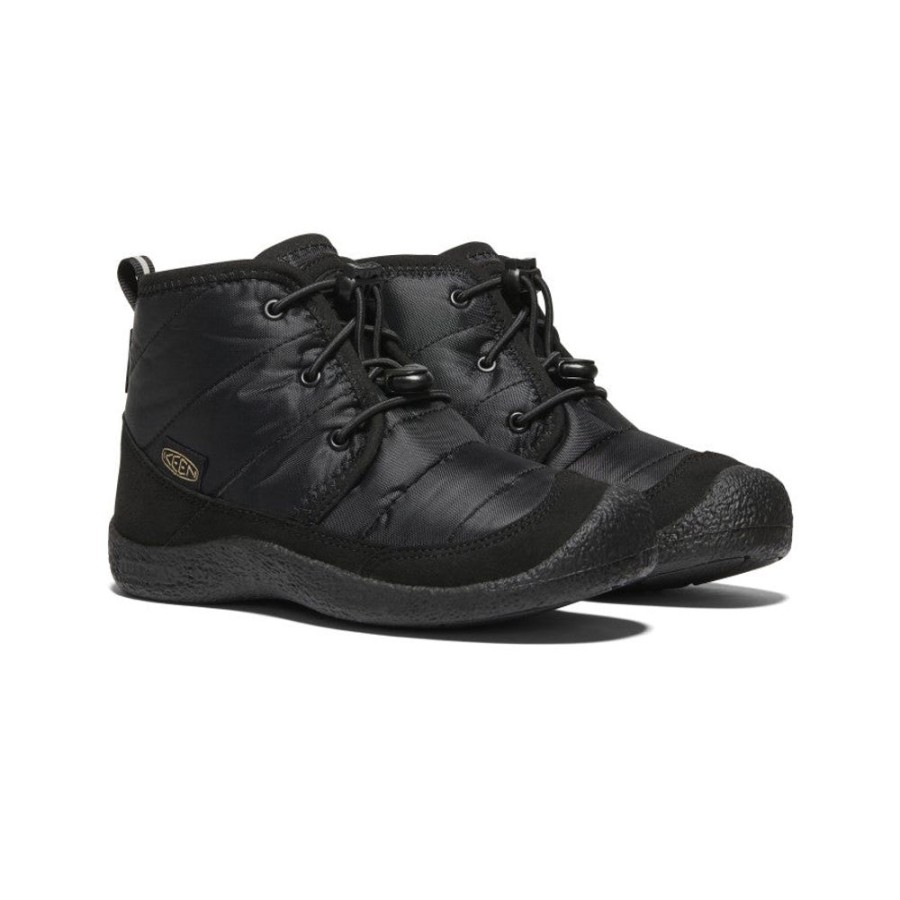 KEEN Boots | Big Kids' Howser Ii Waterproof Chukka | Black/Black