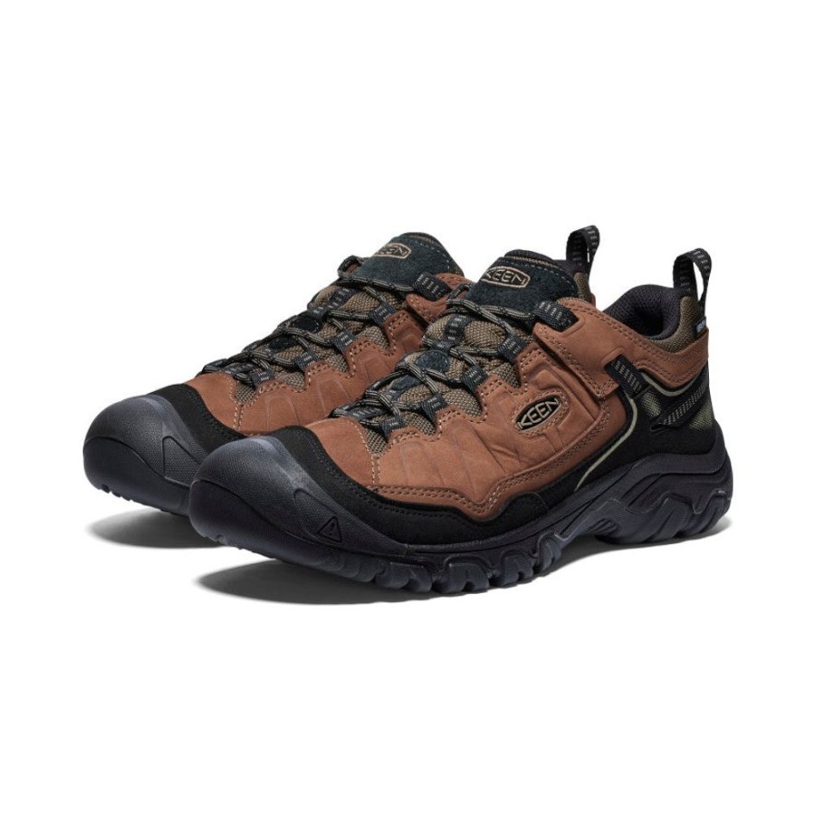 KEEN Shoes | Men'S Targhee Iv Waterproof Hiking Shoe | Bison/Black