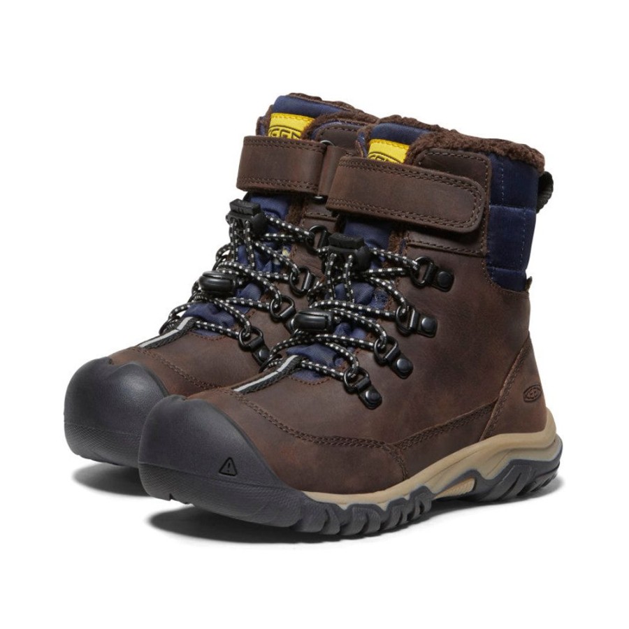 KEEN Boots | Little Kids' Kanibou Waterproof Winter Boot | Java/Naval Academy