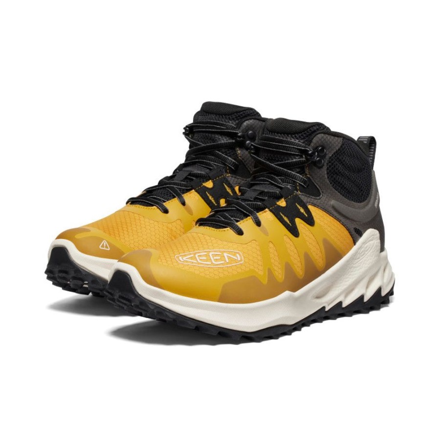 KEEN Boots | Men'S Zionic Waterproof Hiking Boot | Golden Yellow/Birch