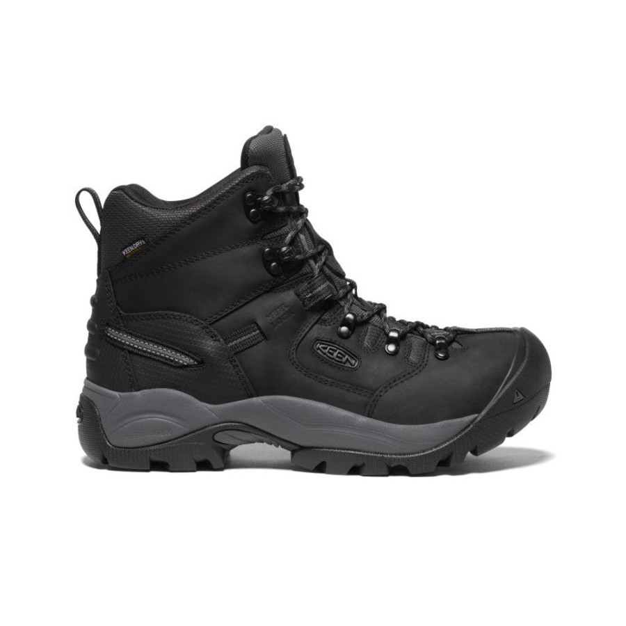 KEEN Work Boots & Shoes | Men'S Pittsburgh Energy 6" Waterproof Boot (Carbon Fiber Toe) | Black/Forged Iron