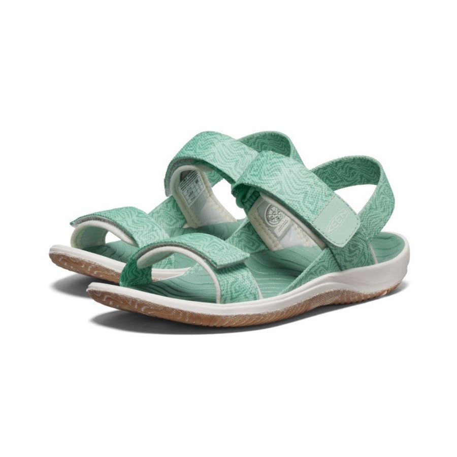 KEEN Sandals | Big Kids' Elle Backstrap | Lichen/Star White