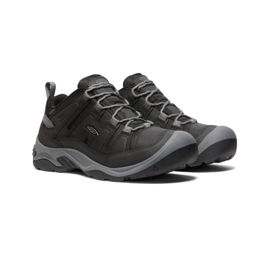 KEEN Shoes | Men'S Circadia Waterproof Shoe | Black/Steel Grey