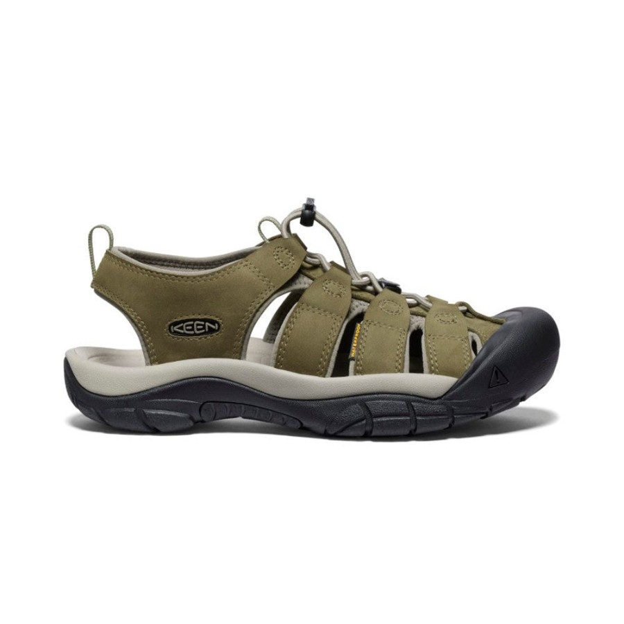 KEEN Sandals | Men'S Newport Leather | Martini Olive/Brindle