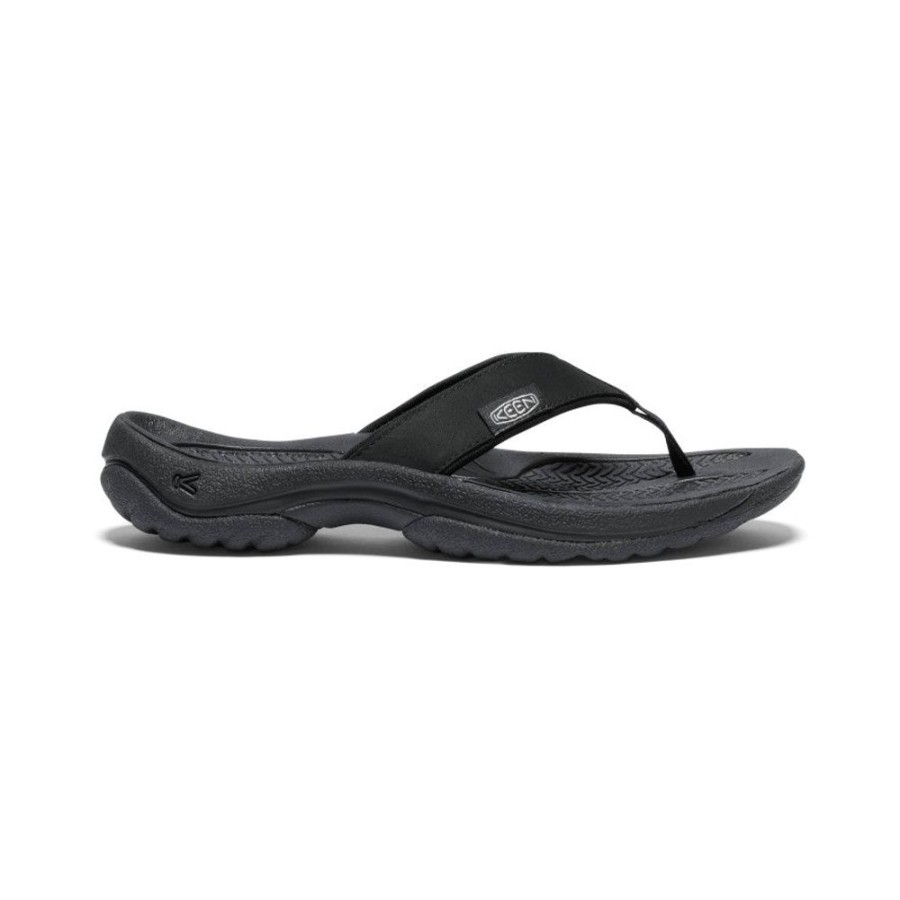 KEEN Slip-Ons | Women'S Kona Leather Flip-Flop | Black/Vapor