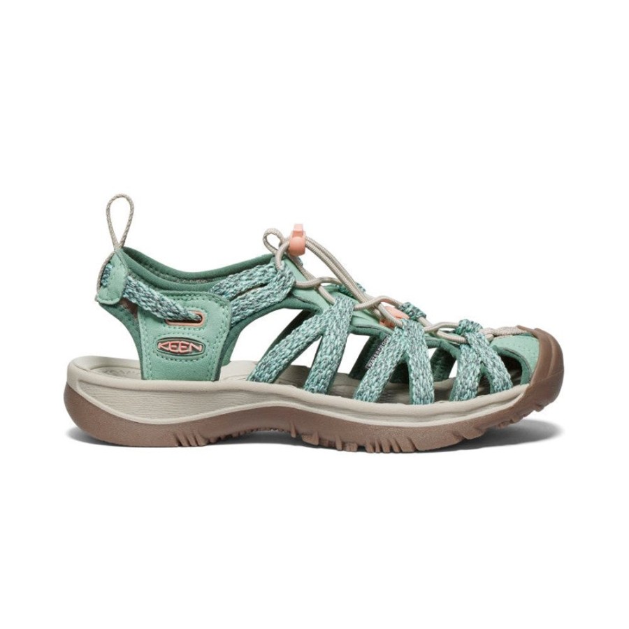 KEEN Sandals | Women'S Whisper | Granite Green/Peach Parfait