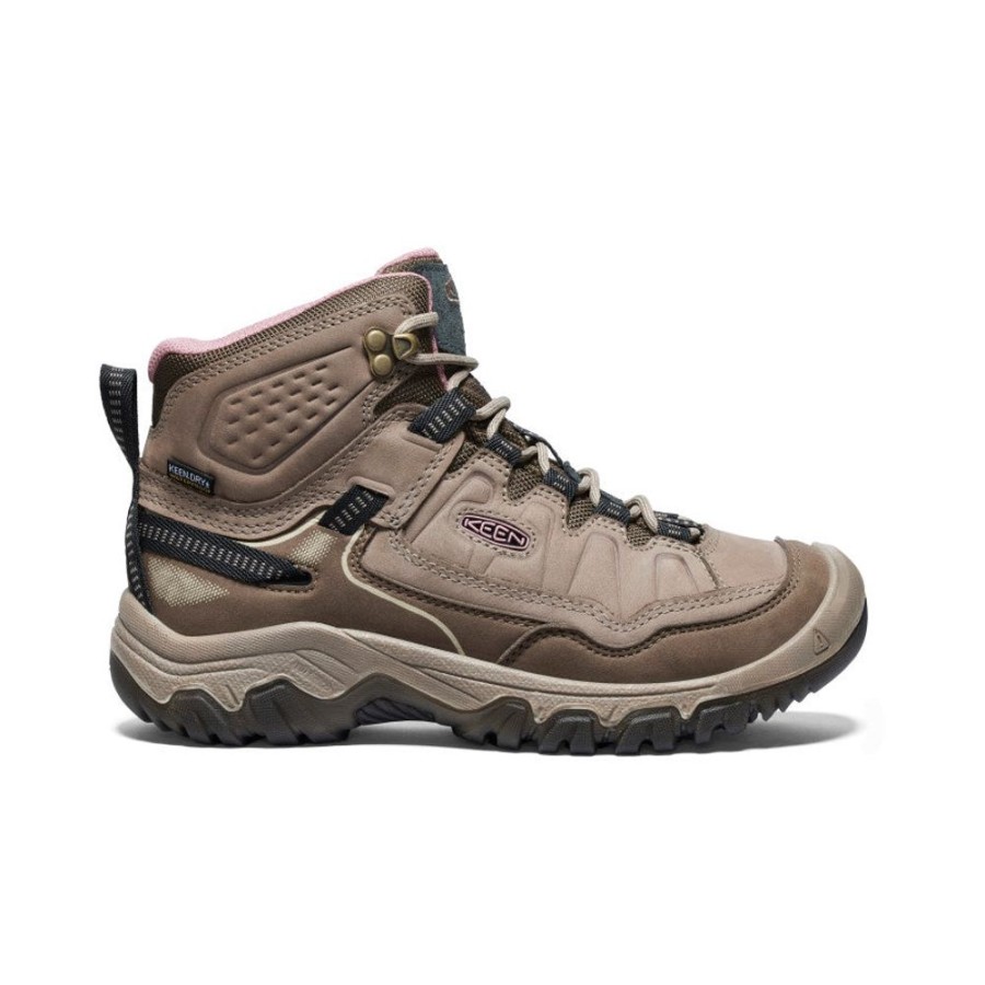 KEEN Boots | Women'S Targhee Iv Waterproof Hiking Boot | Brindle/Nostalgia Rose