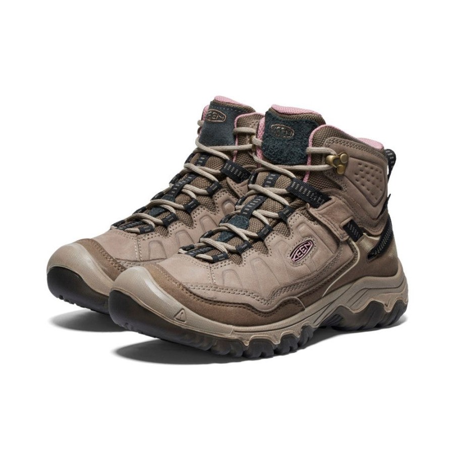 KEEN Boots | Women'S Targhee Iv Waterproof Hiking Boot | Brindle/Nostalgia Rose