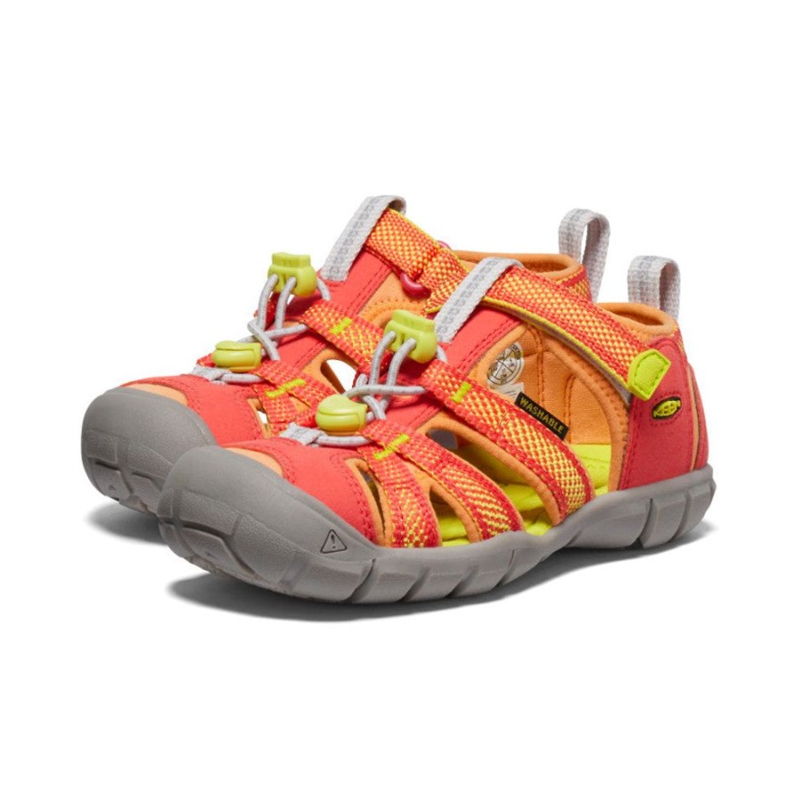 KEEN Sandals | Little Kids' Seacamp Ii Cnx | Cayenne/Evening Primrose