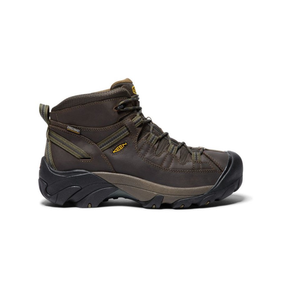 KEEN Boots | Men'S Targhee Ii Waterproof Mid Wide | Canteen/Dark Olive