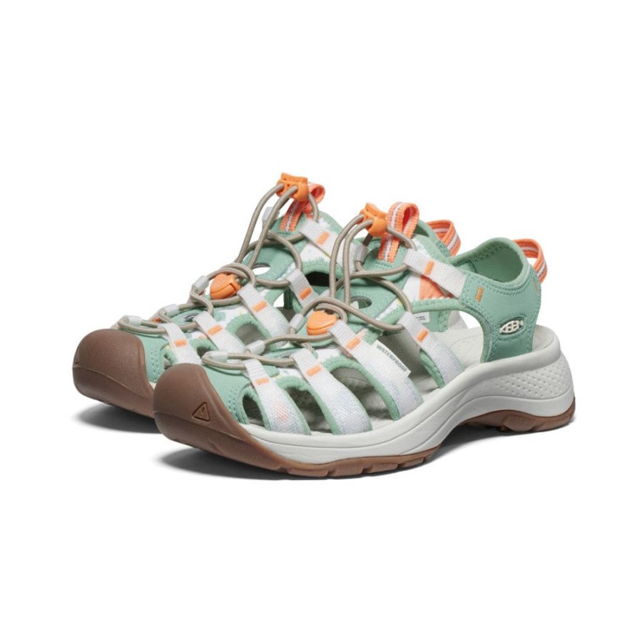 KEEN Sandals | Women'S Astoria West Sandal | Terrazzo/Granite Green