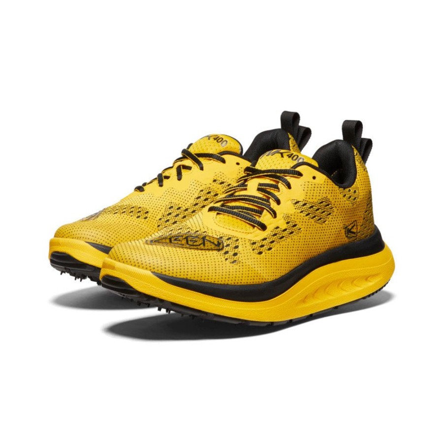 KEEN Shoes | Men'S Wk400 Walking Shoe | Keen Yellow/Black