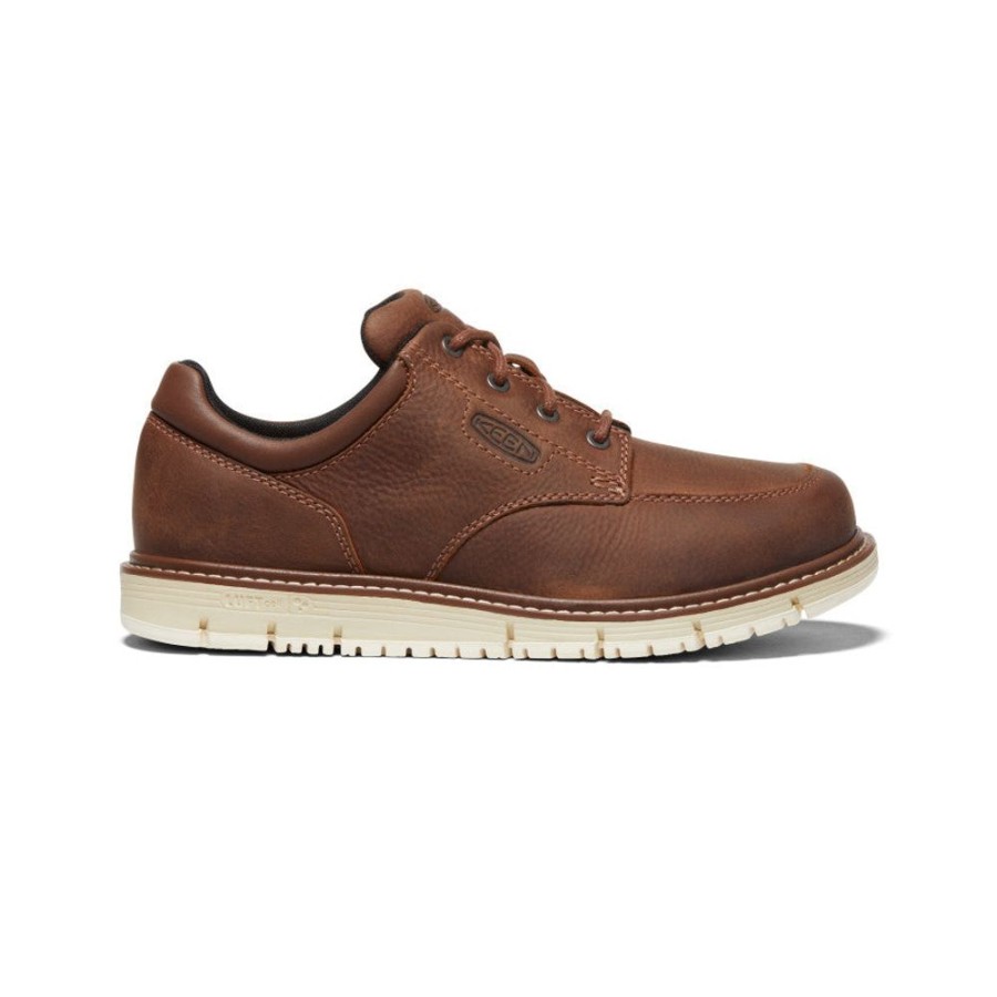 KEEN Work Boots & Shoes | Men'S San Jose Oxford (Soft Toe) | Gingerbread/Off White