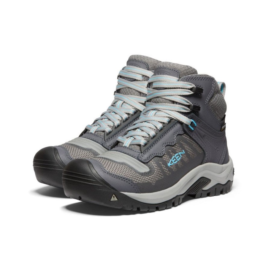 KEEN Work Boots & Shoes | Women'S Reno Kbf Waterproof Mid (Soft Toe) | Magnet/Ipanema