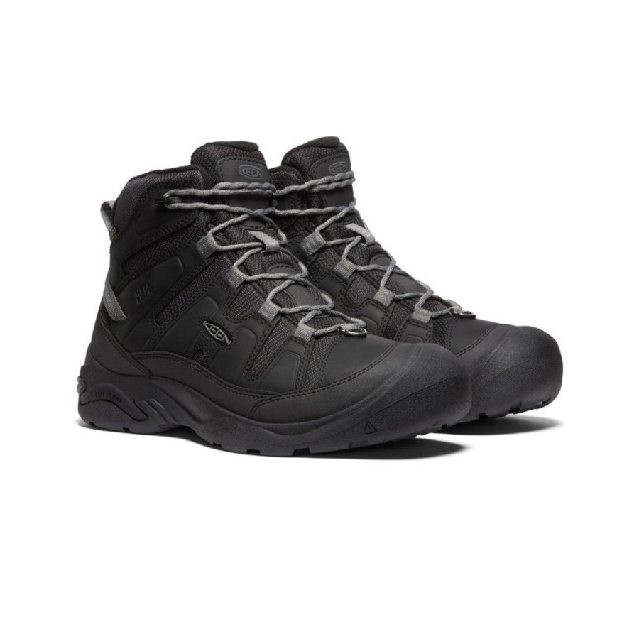 KEEN Boots | Men'S Circadia Polar Waterproof Boot | Black/Steel Grey