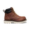 KEEN Work Boots & Shoes | Men'S Cincinnati 6" Waterproof 90° Heel Boot (Soft Toe) | Tuscan Red/Sandshell