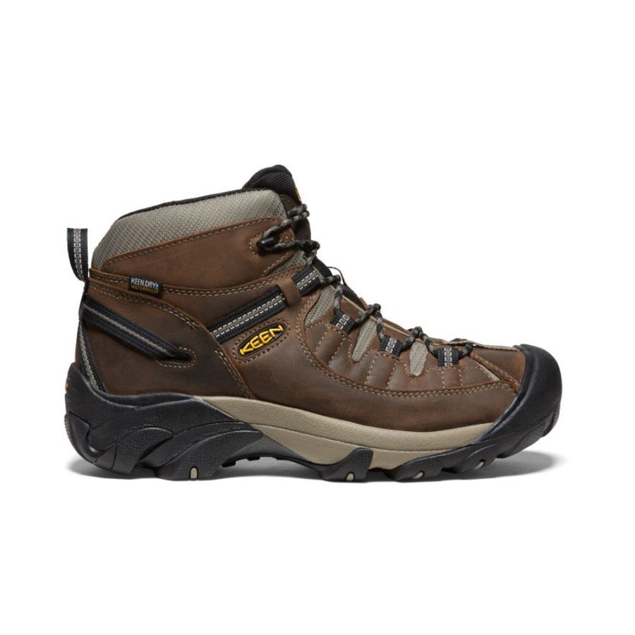 KEEN Boots | Men'S Targhee Ii Mid Waterproof Hiking Boots | Shitake/Brindle