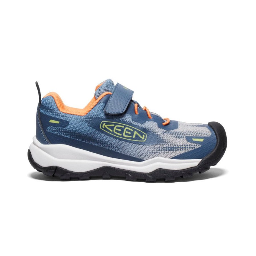 KEEN Shoes | Little Kids' Wanduro Speed Hiking Shoe | Vintage Indigo/Tangerine