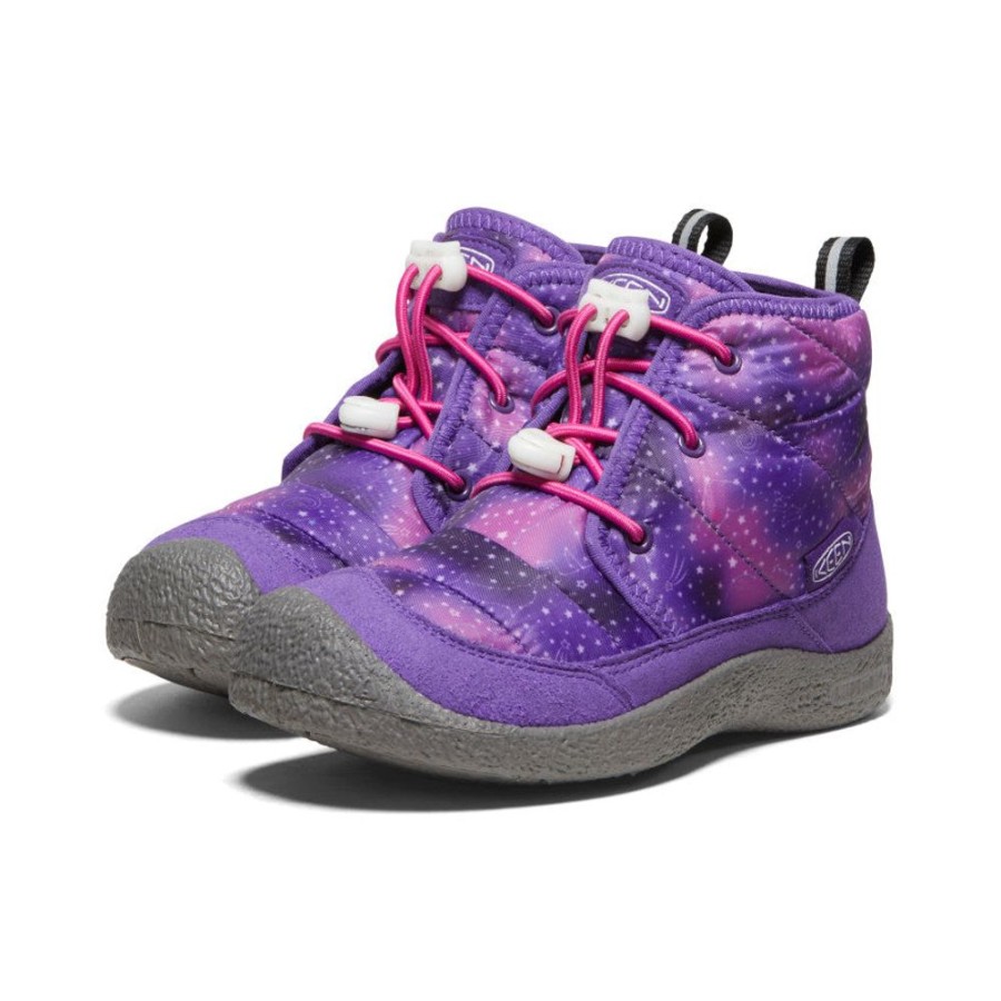 KEEN Boots | Big Kids' Howser Ii Waterproof Chukka | Tillandsia Purple/Multi