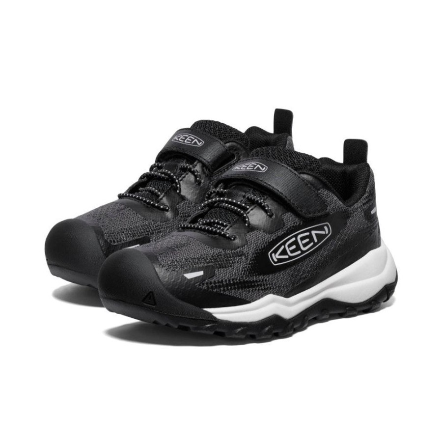 KEEN Shoes | Little Kids' Wanduro Speed Hiking Shoe | Black/Vapor