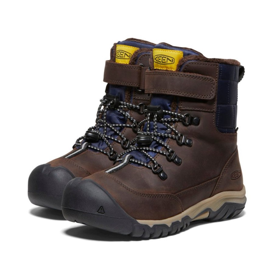 KEEN Boots | Big Kids' Kanibou Waterproof Winter Boot | Java/Naval Academy