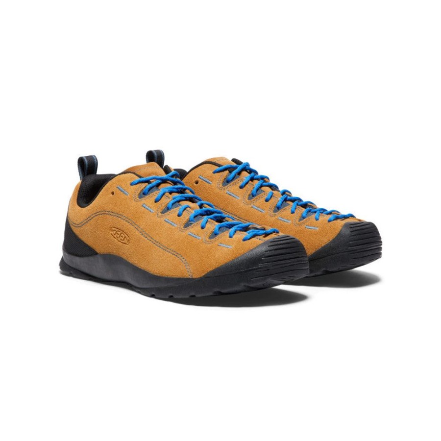 KEEN Shoes | Men'S Jasper Suede Sneakers | Cathay Spice/Orion Blue