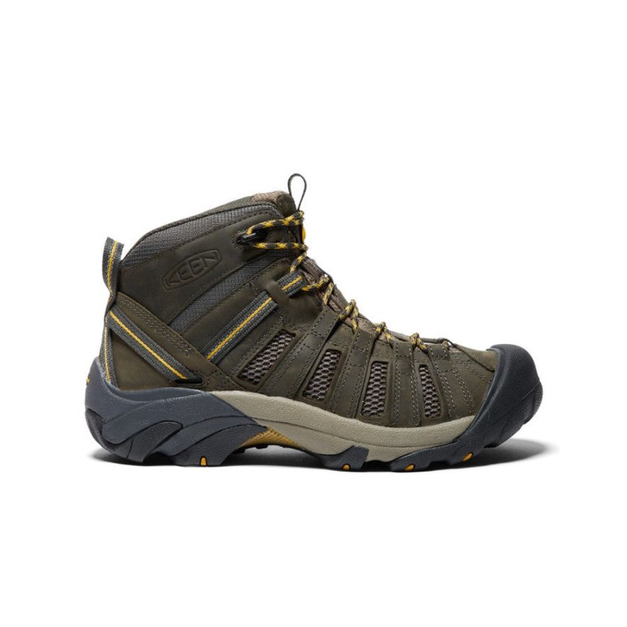 KEEN Boots | Men'S Voyageur Mid | Raven/Tawny Olive