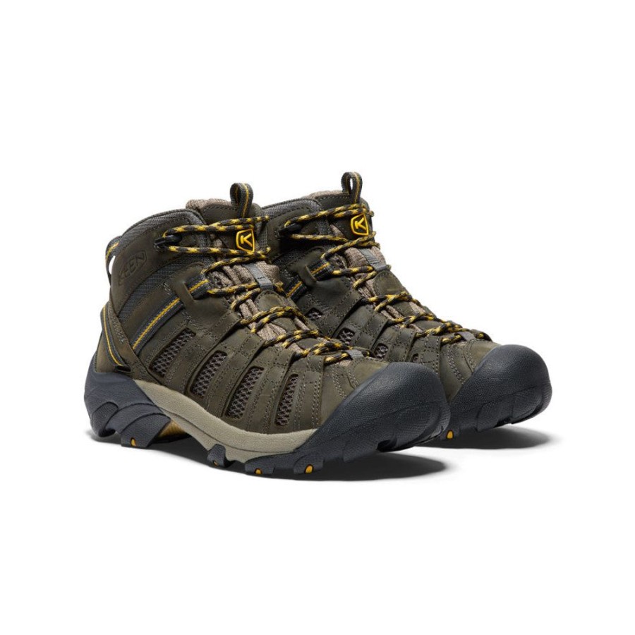 KEEN Boots | Men'S Voyageur Mid | Raven/Tawny Olive