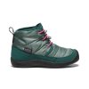 KEEN Boots | Big Kids' Howser Ii Waterproof Chukka | Dark Forest/Fuchsia Purple