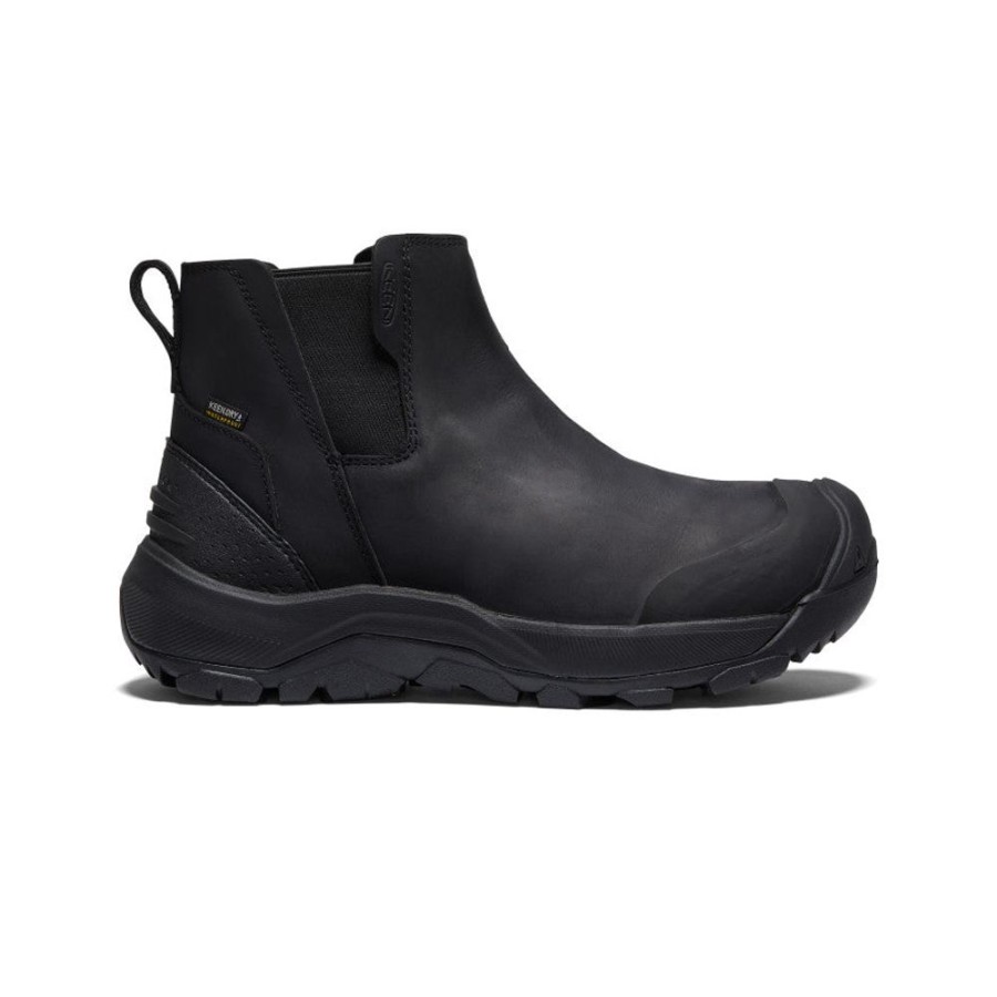 KEEN Boots | Men'S Revel Iv Waterproof Chelsea | Black/Black