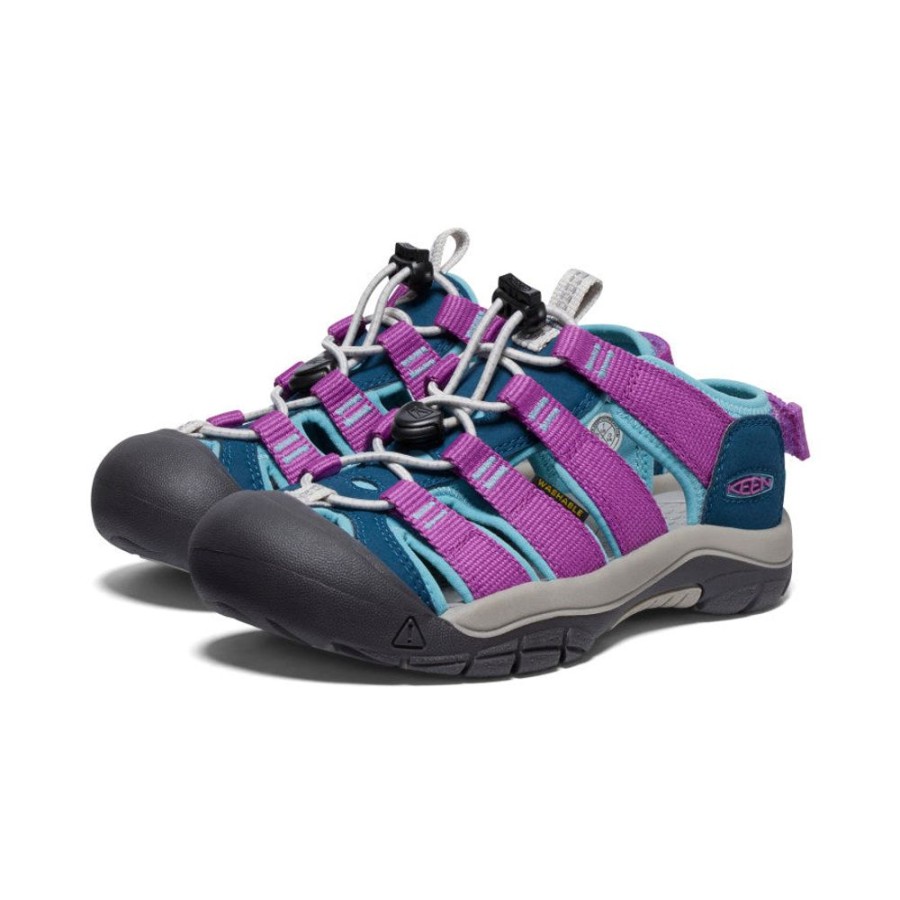 KEEN Sandals | Big Kids' Newport Boundless Sandal | Legion Blue/Willowherb