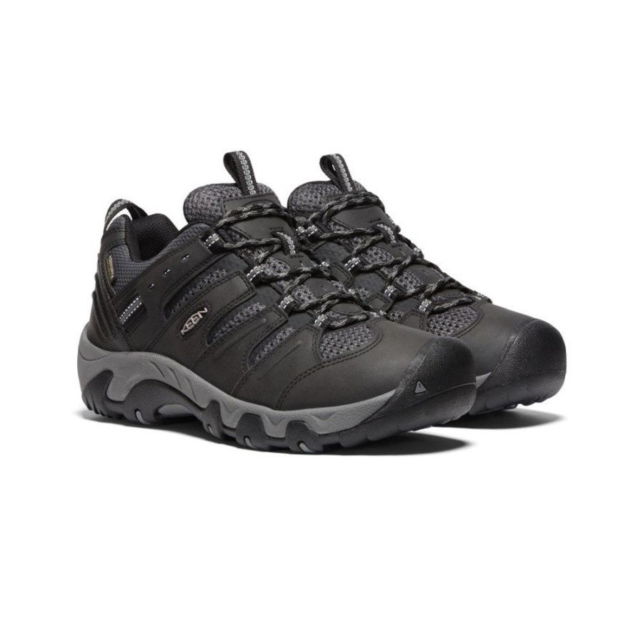 KEEN Shoes | Men'S Koven Waterproof Hiking Shoe | Black/Drizzle