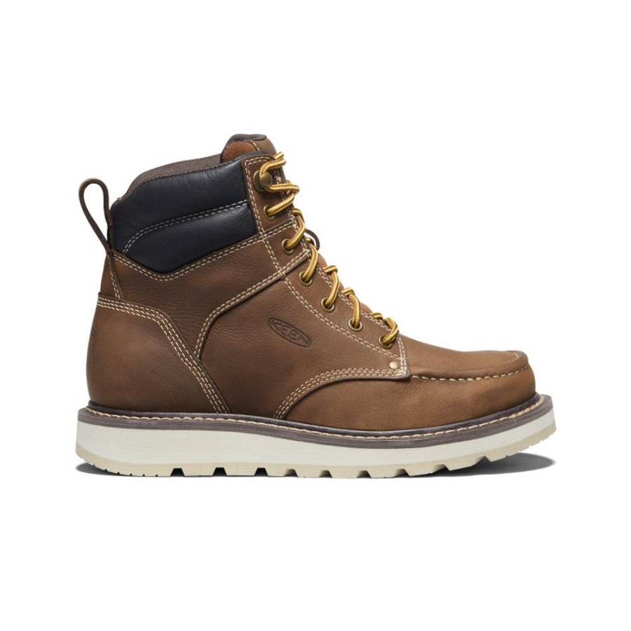 KEEN Work Boots & Shoes | Men'S Cincinnati 6" Boot (Soft Toe) | Belgian/Sandshell