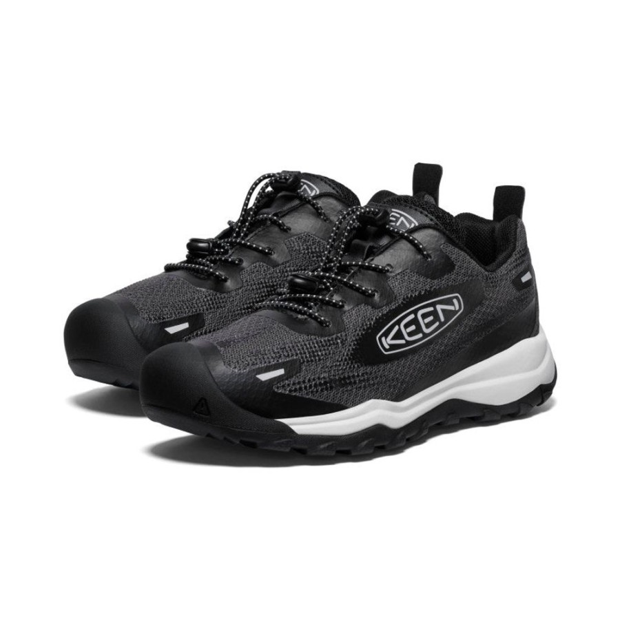 KEEN Shoes | Big Kids' Wanduro Speed Hiking Shoe | Black/Vapor